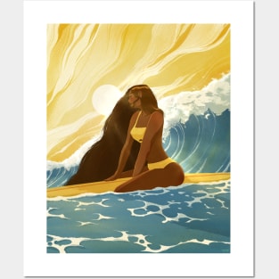 Surfer Girl Calm // Bikini Posters and Art